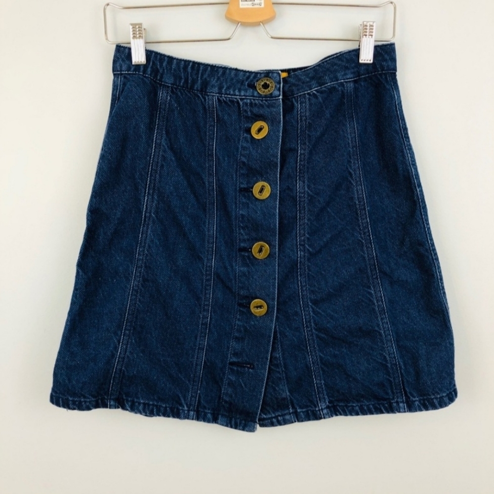 Pilcro & the Letterpress | Denim Button Skirt